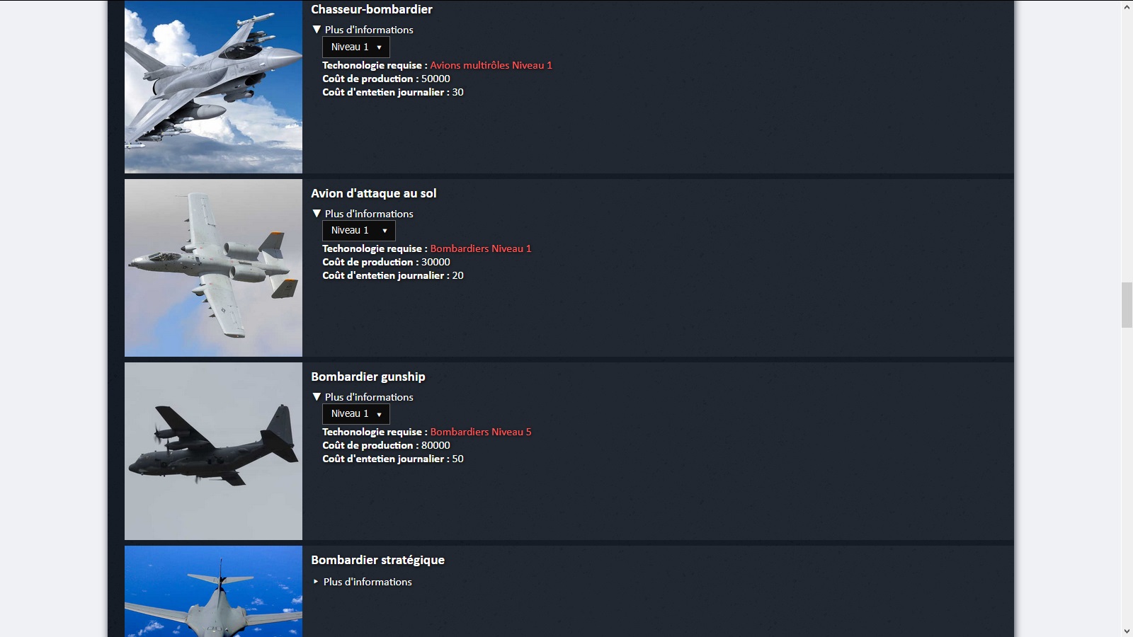 Développement militaire